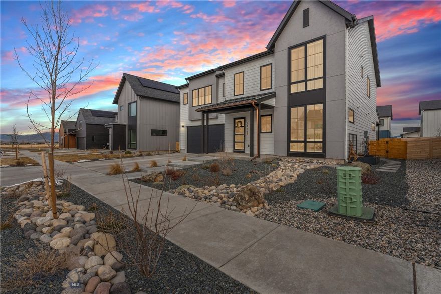 Thoughtfully elevated, this exceptional home in Gran Cielo offers a rare opportunity to own a residence that has already been refined beyond its original build—saving time, money, and effort for the next owner.

This modern home blends high-performance construction with intentional design in one of Bozeman’s most community-driven neighborhoods. With 4 bedrooms, 3.5 bathrooms, a dedicated office/den, loft hangout space, second living area, and a full-size laundry room, the layout delivers flexibility and everyday ease.

Since completion, the current owners have invested in high-impact upgrades that enhance both function and livability. A professionally upgraded landscape package creates an outdoor space ready to enjoy from day one. The garage has been transformed into a true extension of the home with added heat and air conditioning, an epoxy floor, cabinetry, EV readiness, and an additional fence gate for improved access.

Inside, thoughtful upgrades continue with designer window blinds throughout, upgraded LED ceiling lighting, and a water conditioning system that includes a smart water meter, reverse osmosis filtration, and a laundry sink.

The home’s original premium finishes remain a standout, including quartz countertops, soft-close cabinetry, upgraded GE Café appliances, Haro flooring, and a gas fireplace. Tilt-turn Innotech windows fill the home with natural light, while an EnergyStar furnace, central air with a smart thermostat, and 5kW solar panels support efficient, modern living.

Located within Gran Cielo, residents enjoy access to parks, trails, Montana State University, shopping, and downtown Bozeman—offering both connection and convenience.

This is not just newer construction—it’s a home that has already been perfected.