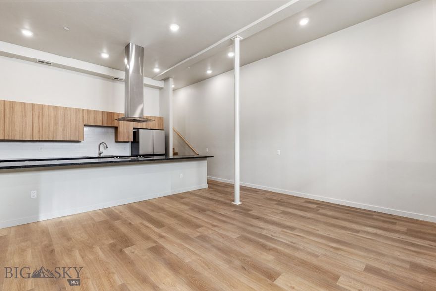 Experience modern living in historic Uptown Butte at Rudolph Condos, Butte's newest condominium development. This 1-bedroom, 1-bathroom condo features an open floor plan, lofted ceilings, and exposed brick. The stylish kitchen boasts stainless steel appliances, while the spacious living area is perfect for entertaining. Located in the heart of Uptown Butte, you’ll enjoy easy access to dining, shopping, and local attractions. Don’t miss this rare opportunity to own a contemporary condo in a vibrant, historic setting!