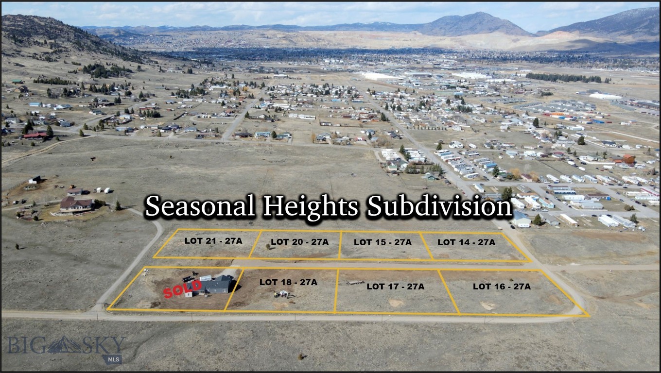 Looking for a peaceful place to call home while staying close to everything you need? These 1-acre lots just south of Butte, MT, might be just what you’re looking for. With stunning views all around, you’ll have the perfect spot to design your dream home. Plus, grocery stores, shopping, and restaurants are just a short drive away—it’s the best of both worlds: privacy and convenience!
The lots have been approved for well and septic, with installation to be completed at the buyer's expense. We also offer the opportunity to meet with a builder and customize a home tailored to your preferences and lifestyle.
Don’t wait—this is a rare chance to create your ideal home in a beautiful location. Contact us today for more details!