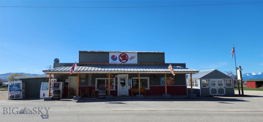 A rare chance to own a Bitterroot landmark property! Located at the corner of Three Mile Creek Road and Store Lane in Stevensville, this large commercial property has served as a hub for this ever growing and thriving community for nearly a century. Sale includes stand-alone greenhouse, gas pumps, 2713 sq ft retail building. All equipment goes with property, espresso machine, coolers, freezers, and fully equipped commercial kitchen. There is so much potential in this conveniently located property, bring your offers and ideas! Situated on .86 acres with tremendous views of the Sapphire and Bitterroot mountains this is the place to build a business.