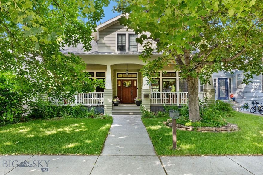 Open House Sunday September 7th 1:00-3:00
A Rare Offering in Montana’s Most Coveted Parkside Setting. Just across from Sacajawea Park and the Yellowstone River, this 2020 architectural showpiece pairs timeless craftsmanship with resort-style living in Livingston’s prized Westside. Proceed to the tree covered sidewalk onto a modern Craftsman front porch. Step inside the foyer and admire a wall of custom millwork cabinets, slate floors and a hall bathroom. The main floor continues with hardwood oak floors throughout. The living room has a commanding and beautiful stone, wood burning fireplace as its focal point. The light-filled dining area has plenty of space for all of your holiday guest to gather.  The open plan continues around to the chefs kitchen with a large island, plenty of space for prepping meals, complete with Luxury Monogram Appliances and a large walk-in pantry. Behind the solid wood door, enter the primary bedroom oasis. It covers over 560 sq ft with a vaulted ceiling bedroom, fireplace, double sink vanity, heated floor, spa bathtub, a large tiled shower, walk in closet and private doors to the outside patio.
On the second level you will find an additional four bedrooms and a designer bath. On the lower level there is a family room with a stone fireplace. There is a workout room complete with a built in sauna, laundry area and 3/4 bathroom. Step outside the patio doors onto the generous sized deck and a landscaped backyard retreat. Just off the back alley is a 2 car heated garage with additional parking space outside. Above the garage is a Home Office/Studio with a beautiful stone fireplace, and a 3/4 bath. Step out onto the balcony facing south, and admire the Lagoon in Sacajawea Park and further beyond to the Absaroka Mountains. Live in the beautiful western city of Livingston Montana, blocks from downtown. Live the dream in a modern home in the original part of the old west. Call today for a showing.