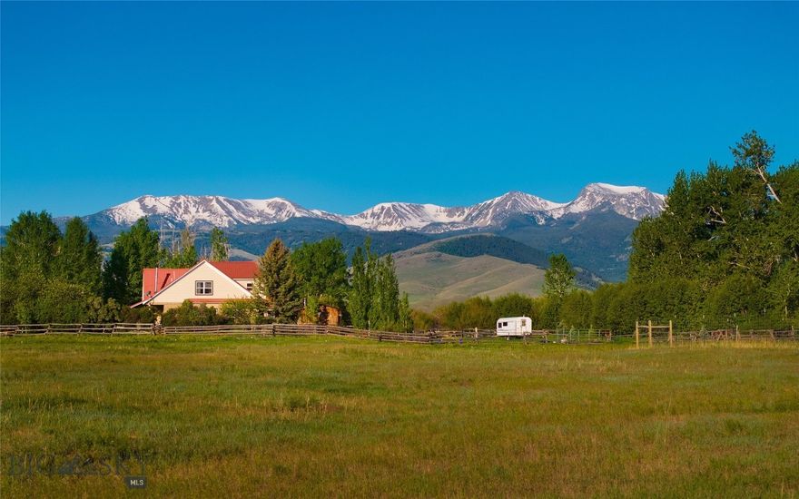 Nestled on the outskirts of the iconic Montana mountain town of Pony, lies the Diamond TR Ranch, home to Good Mama Farm https://goodmamafarm.com/. Sitting on just shy of 80 acres, this quintessential western property radiates that cool western Montana vibe everyone seeks. Improvements include a 1920 farmhouse, a livestock barn, a chicken coop, a pigeon coop, a greenhouse, a newer shop, equipment sheds, and a charming cabin that doubles as a writing studio. The property is a combination of riparian and range land, bisected by North Willow Creek, which flows from west to east and forms an oxbow. It is fenced and cross-fenced into multiple livestock pastures. This property has no known covenants or zoning, offering tremendous opportunities. 48 miles from Bozeman, 30 miles to Ennis and the infamous Madison River, or as it's locally known, the 50-mile riffle. Other local favorite hotspots include Norris Hot Springs, Willow Creek Cafe, and Harrison Lake. 6 miles away is a trailhead into the Tobacco Root Mountains, where alpine recreation is endless. The view of Hollowtop Peak, the tallest in the Roots at 10,600 feet, from the ranch is magnificent. When the sun clears the Bridger Mountains to the east and lights it up you'd swear you were looking at heaven.