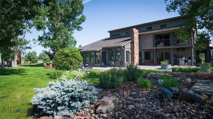 Set on nearly 22± pristine acres on the south side of Bozeman, this exceptional equestrian estate offers a rare blend of privacy, functionality, and sweeping panoramic views of the Hyalite and Spanish Peaks. Bordering a conservation easement along Middle Creek, the property provides both seclusion and direct access to the natural beauty that defines Montana living. A year-round creek and fully fenced pastures make this a turnkey opportunity for the discerning horse owner. The thoughtfully designed 4-bedroom, 3-bath home balances refined comfort with everyday livability. Warm, inviting interiors are anchored by a chef’s kitchen ideal for gathering, while expansive windows capture the surrounding landscape and create a seamless indoor-outdoor connection. A private, tree-lined patio offers a tranquil setting for relaxation or entertaining beneath big Montana skies. Equestrian amenities are both functional and well-appointed, including a six-stall barn with an attached shop, a dedicated hay barn, and a versatile three-sided barn suitable for additional shelter or equipment storage. Complementing the property is treehouse and a substantial 1,050± sq. ft. heated and finished four-car garage, ideal for trucks, trailers, gear, or a workshop space. With meticulously maintained grounds, established landscaping, and room to ride, this is a rare opportunity to own a fully equipped, equestrian retreat in one of Bozeman’s most sought-after settings—where lifestyle and land come together in perfect balance. No covenants and convenient access to Big Sky, the airport, local recreation and amenities.