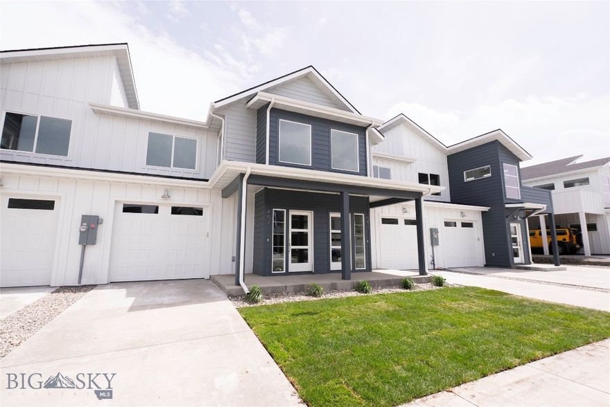 Discover 454 Meriwether Ave, a thoughtfully designed townhome blending modern style with everyday comfort. The main level welcomes you with an open-concept layout, where the kitchen, dining, and living areas flow seamlessly together. A covered patio extends your living space outdoors, ideal for morning coffee or evening gatherings. A convenient half bath completes the downstairs. Upstairs, a cozy nook offers a perfect space for reading or a home office setup. The primary suite features a private ensuite bath, walk-in closet, and access to a covered balcony, your own personal retreat. A second bedroom, also with a walk-in closet, is located near a full bathroom and a dedicated laundry room for added convenience. Located in the sought-after Valley Meadows Subdivision, this home offers a stylish and functional design in a prime location, with easy access to parks, trails, and local amenities.