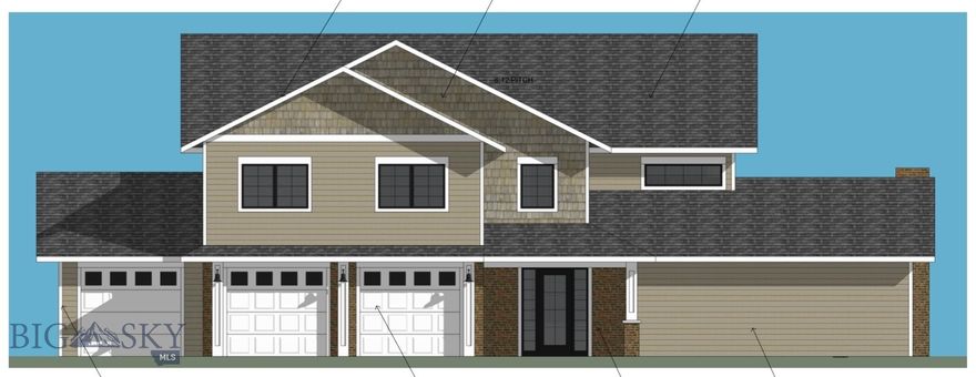 Build your dream home and gain income potential!  This customizable 4 bedroom home and finished ADU sit on 1.09 acres on the south side of Bozeman.  This remarkable property offers the rare opportunity to build a custom home —and potential income—from a spacious, well-appointed ADU. Nestled on a beautifully landscaped lot with amazing southern views, the grounds are a showcase of care and functionality, with a fully manicured lawn, an underground sprinkler system, and a lovely stone patio with fire pit perfect for relaxing under open skies. Mature plantings and young trees add charm and privacy, while a white fence frames the backyard with classic country appeal and unobstructed views.

The main home is a build-to-suit residence, giving buyers the unique ability to influence the finishes and layout during construction. Designed with both beauty and functionality in mind, the plan includes a welcoming covered front porch, an open-concept great room with fireplace, and an elegant kitchen and dining area. The main-level primary suite offers luxurious comfort with a walk-in closet, a spa-like bathroom with a soaker tub, and a second fireplace for cozy evenings. Upstairs, three additional bedrooms—one with an en-suite bathroom and walk-in closet—are complemented by a large bonus space ideal for a playroom, office, or media room. An oversized three-car garage provides ample space for vehicles, tools, and hobbies.

The existing 1,600 sq ft ADU is fully finished and offers multi-use flexibility. The lower level includes a two-car garage, a den/office, an electrical room, and a convenient half bath. Charming wooden stairs lead to a light-filled upper level with an elegant kitchen, dining area that can accommodate a full size table and chairs, that opens to a balcony—perfect for grilling or watching the sunset.  The cozy living room fits a sectional couch effortlessly. The spacious bedroom features a walk-through closet that leads to a full bathroom, and a dedicated laundry room is tucked just off the bedroom for added ease.

Whether you’re looking for multigenerational living arrangement, customizing your dream home, or a revenue-generating investment, this property checks every box. With design flexibility, stunning outdoor living space, and built-in rental potential, this is more than a home—it’s a long-term opportunity.