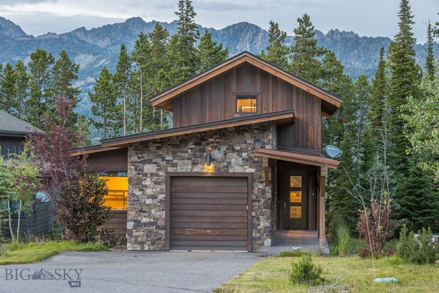 Elevated Mountain Living at 10 Alpine Bend Drive | Silvertip Cabin, Moonlight Basin

Discover the pinnacle of alpine luxury in Moonlight Basin—one of Big Sky’s most coveted private communities. Tucked into a quiet stand of evergreens with sweeping views of the Spanish Peaks, this exceptional Silvertip Cabin offers refined design, effortless ski-in/ski-out access, and a four-season connection to Montana’s wild beauty.

Inside, soaring ceilings, expansive windows, and a warm mountain-modern aesthetic create an inviting, light-filled retreat. Handcrafted woodwork, rich textures, and curated finishes elevate the space throughout. The open-concept layout seamlessly connects the chef’s kitchen, dining area, and vaulted great room with a striking stone fireplace—perfect for cozy evenings or elevated après-ski gatherings. With three conforming bedrooms, a versatile den that functions as a fourth sleeping space, and three full bathrooms, the home balances comfort and style for both relaxed living and entertaining.

Ownership includes the opportunity to join the exclusive Moonlight Basin Club, offering access to Moonlight Lodge, LakeLodge & Ulery’s Lake Camp, the private RESERVE Jack Nicklaus Signature Golf Course, and curated year-round adventures. From Nordic skiing and snowshoeing to paddleboarding, dining, and spa services, every day brings something extraordinary.

Just minutes away, the forthcoming One&Only Moonlight Basin Resort—the brand’s first in North America—offers Moonlight owners preferred access to its world-class wellness spa, elevated dining, and five-star hospitality. A rare fusion of alpine adventure and global sophistication, it redefines mountain living.

Ideally located just an hour from Bozeman and Yellowstone International Airport, and a scenic drive from Yellowstone National Park, this home offers effortless access to the region’s best. World-class fly fishing on the Gallatin and Madison Rivers and the vibrant Big Sky Town Center—brimming with live music, local dining, and seasonal events—are just minutes away.

This is more than a home. It’s a legacy retreat, a basecamp for adventure, and your invitation to the most exclusive alpine lifestyle in the Northern Rockies