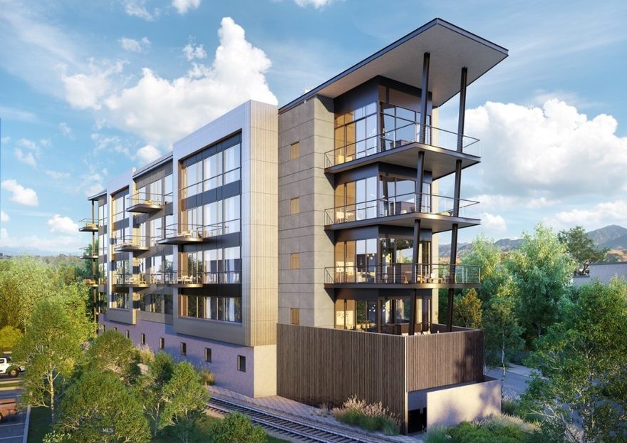 Experience the pinnacle of downtown Bozeman living at BG Mill. Located on East Mendenhall Street, just steps from Main Street, this exclusive address places you amidst the historic charm and vibrant energy of Bozeman, MT. Enjoy proximity to downtown's finest dining, shopping, and cultural venues. Elevate your lifestyle in one of nineteen meticulously-designed residences spread across five stories. Residence 501 boasts floor-to-ceiling windows and soaring 10-11 foot ceilings, inviting natural light and views of the surrounding mountains into your home, creating an ambiance of timeless sophistication. Unwind in the open-concept living spaces featuring generous kitchens, individual wet bars, and inviting gas fireplaces, perfect for both intimate gatherings and luxurious entertaining. Experience unparalleled convenience with a dedicated building concierge offering 24-hour support and an array of services, including car shuttles, maintenance services, and outfitter rentals. Additional amenities include a modern gym, upscale lobby, an interior parking garage, private lockers, and storage for each residence. Indulge in leisure
and entertainment atop the 4,000 square foot rooftop terrace, complete with a fully-equipped kitchen, providing a breathtaking backdrop for al fresco gatherings and memorable moments. Live effortlessly at BG Mill, where luxury meets convenience and comfort.
