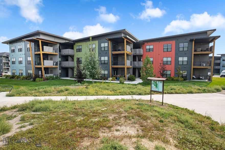 Welcome to 2440 Tschache Unit 302, a stylish 2 bed, 2 bath condo in the heart of Bozeman. This move-in ready home offers an open floor plan filled with natural light, a cozy fireplace, and a private balcony to enjoy Montana views. The kitchen features stainless steel appliances, ample cabinetry, and bar seating that flows into the dining and living areas. The spacious primary suite includes a walk-in closet and private bath, while the second bedroom and full bath provide flexibility for guests or a home office. Additional conveniences include in-unit laundry, dedicated parking, and low-maintenance living. Ideally located near shopping, dining, trails, schools, and just minutes to downtown Bozeman.