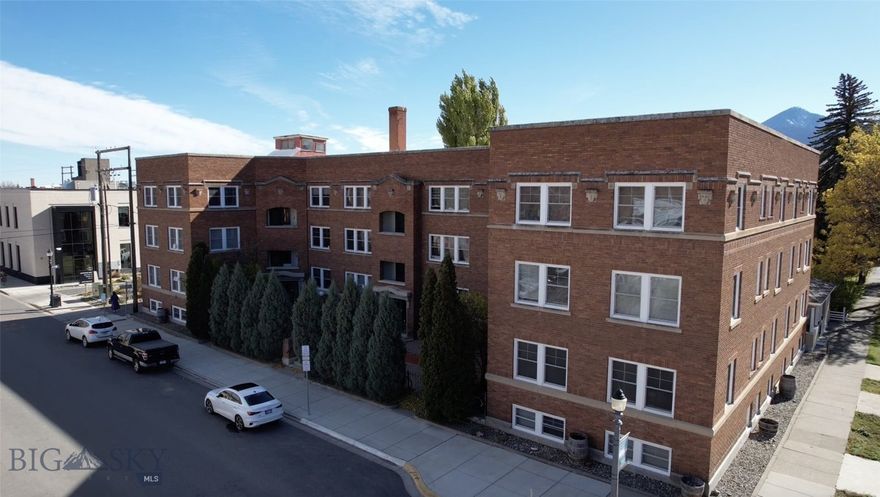 In the heart of downtown Livingston, where historic charm meets Montana’s mountain spirit, stands the Ebert Building — a 4-level, 38-unit apartment building that holds a special place in the town’s story. Built at the turn of the century, its enduring architecture has watched Livingston grow and flourish, blending effortlessly with the character of Main Street just steps away. Over the years, the property has been thoughtfully maintained and tastefully updated. Nearly all windows have been replaced, enhancing both comfort and efficiency, and a number of additional upgrades have been made throughout — please ask the agent for details. It’s not just a building; it’s a well-loved investment with a strong rental history and a location that keeps residents connected to everything Livingston has to offer — local cafés, art galleries, and the rhythm of small-town life. All square footage is estimated and should be verified by buyers.