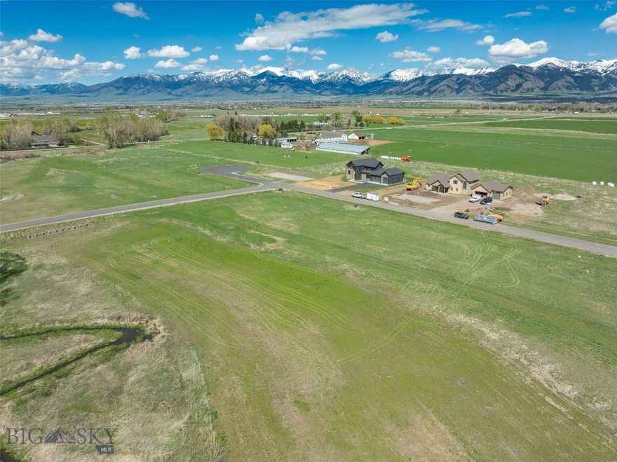 Welcome to Bridger Shadows, the newest community adjoining the popular Riverwood subdivisions, ideally located between Bozeman and Belgrade with a Bozeman address. This thoughtfully planned neighborhood offers 40 spacious homesites, ranging from 0.8 to 1.2 acres—providing the perfect blend of privacy, open space, and stunning Bridger Mountain views.
Enjoy the serenity of rural Montana while being just minutes from Bozeman Yellowstone International Airport, Costco, MSU, Bozeman Health, and downtown Bozeman’s historic Main Street. Whether you're after quiet countryside or quick access to top-tier amenities, Bridger Shadows delivers the best of both worlds.
Lots offer flexibility to build your dream home, with the option to add a detached shop or accessory building (with HOA/DRC approval)—ideal for customizing your space to suit your lifestyle.
**Builders and investors—ask about multiple lot discounts and opportunities to grow within this exceptional new community.