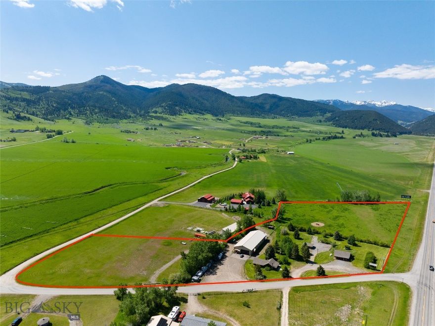 Prime Commercial Property with Strong Income Potential & Expansion Opportunities. A rare & versatile offering, this expansive 10.197-ac property provides an exceptional opportunity for investors, contractors & developers. Currently generating approximately $200K per year in rental income, this property is strategically positioned to take advantage of its prime location between Bozeman, Big Sky & Bozeman Yellowstone International Airport — ensuring maximum visibility & exposure along a high-traffic corridor that offers unparalleled access to key regional hubs. Key Features: 1) Versatile Shop Space: The property includes a 5,796-sqft fully insulated & heated metal shop, designed to accommodate a variety of commercial, industrial, or storage needs. Featuring 24' & 12' overhead doors, the shop offers flexible space ideal for contractors needing secure storage, workshop space, or a place for light industrial use. This shop is primed to generate additional income, with an expected rate of $16-$18 NNN per sqft; 2) Income-Generating Cabins: The property is home to 3 log cabins that are fully equipped with utilities, offering short or long-term rental potential. These cabins are perfect for workforce housing, providing contractors, seasonal workers, or travelers with flexible living options. There's also ample room to expand & add more cabins, further increasing rental income & utility; 3) Development Potential: With 2 adjoining parcels & 10+ acres of land, there are abundant opportunities for additional construction. The property is un-zoned & free of covenants, offering full flexibility for a wide range of potential uses, from residential to commercial or light industrial. Whether you need more cabins, office space, or storage units, the possibilities are endless; 4) Water & Utility Infrastructure: The property is well-equipped with a private well & septic system in place, making it easy to expand & develop further. The site also benefits from an engineering master plan for a commercial septic system; 5) Prime Location & Regional Connectivity: This highly visible property is situated in a rapidly developing region with strong economic growth, attracting both local & regional businesses. The property is easily accessible & provides a central location for contractors & businesses operating in the area. Whether you are looking for immediate rental income or a blank canvas to grow your business, this property offers the flexibility & potential.