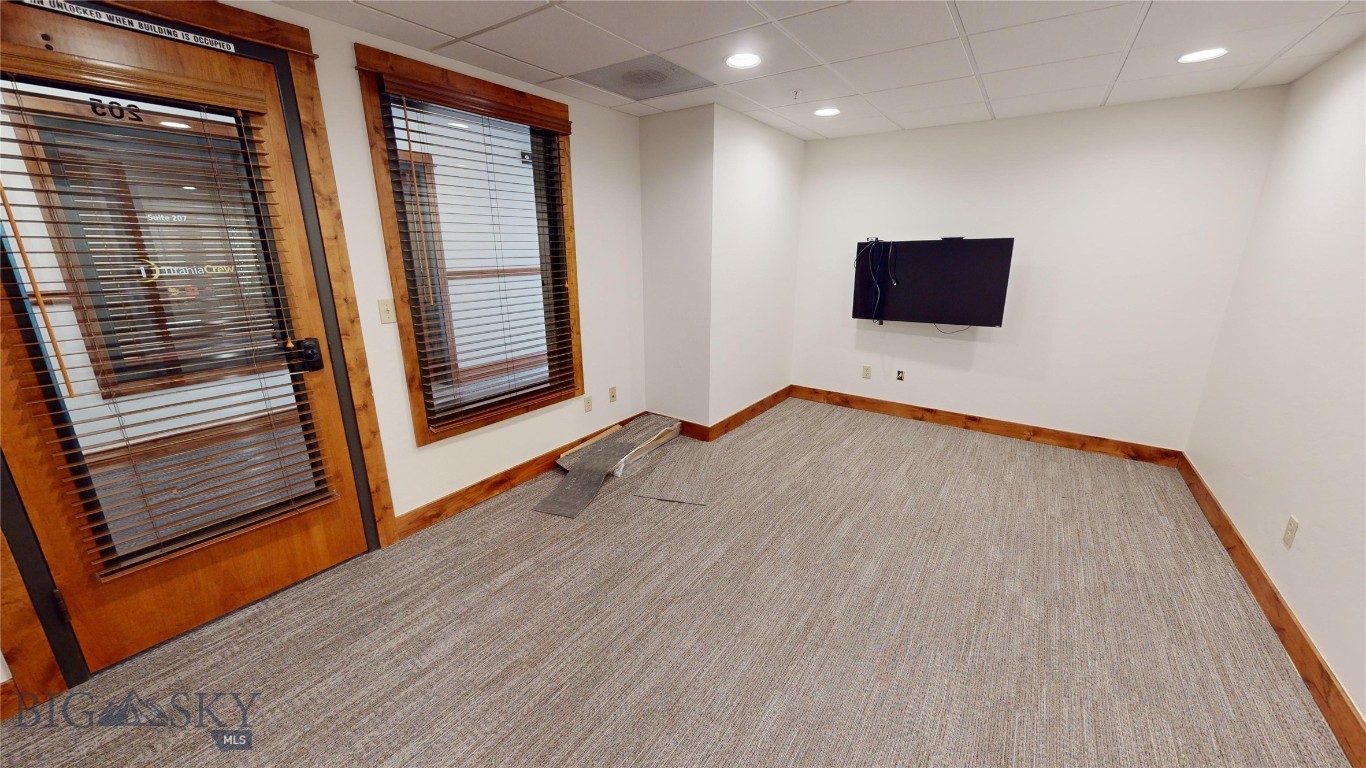 The Golden Rule Building is located in the heart of Downtown Bozeman within walking distance to multiple coffee and dining options. This individual office space is located in Suite 206. There is a shared kitchenette and conference room in Suite 206, with common restrooms down the hall. Suite 206 has four individual offices available, so there are multiple other options at varying lease rates.