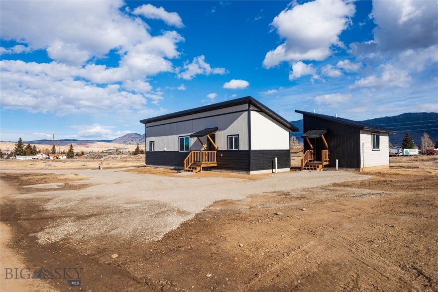 Welcome to brand-new construction in the heart of Butte, Montana, offering the perfect blend of modern comfort and investment potential. The 2 bed, 2 bath main home is paired with a detached studio ADU, making this an ideal starter home with built-in rental income (long term or short term rental), a multigenerational setup, or a smart addition to any investment portfolio.  The project was completed in 2025, was built from the ground up by local contractors, is attached to city sewer, and is serviced by a private well.  

Designed with energy efficiency in mind, this new build delivers low-maintenance living and year-round comfort. Both units feature butcher block countertops, stainless steel appliances, and the convenience of their own washer and dryer.  LVP flooring provides a luxury look and feel with easy cleaning.  Located just minutes from Montana Tech, the Butte airport, and the shopping and dining corridor along Harrison Avenue.  Craving some Chipotle or the almost complete Chick-fil-A?  No problem, just head down the road and you're there in 5 minutes. This property sits in a prime location for tenants, students, and commuters alike. Seller is offering $3,500 toward buyer credits or landscaping, adding even more value to an already exceptional opportunity in a growing community.  Agent owned.