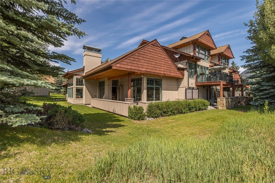 Nestled in the heart of Big Sky’s Town Center, 30 Crail Creek Court presents a rare opportunity to own a pristine golf course condo in a sought-after location. With stunning views of the Big Sky Resort Golf Course, this charming property combines comfort, style, and practicality in the perfect mountain retreat.

This home offers a spacious floor plan highlighted by beautiful log beams accenting the vaulted ceilings, a wood-burning fireplace to create a cozy winter ambiance, and abundant natural light pouring in from the south-facing windows. The corner location provides added privacy, making this property truly special.

Interior Features
On the main level, the kitchen, dining area, and living room with a wet bar flow seamlessly, offering an ideal space for both entertaining and relaxation. The master suite, complete with a walk-in closet and ensuite bathroom, provides a private sanctuary. A conveniently located laundry room and powder room complete this floor.

The lower level offers great potential, providing ample space for a game room, media room, or more. The upper level boasts a second bedroom, a full bathroom, and a loft with a cozy sitting area, creating the perfect balance between shared and private living spaces.

Exceptional Location
Situated in Big Sky Town Center, this condo is within walking distance to the Big Sky Resort Golf Course and the Town Center’s amenities. Skiing at Big Sky Resort is a short 15-minute drive away, and the serene Gallatin River is only 10 minutes from your door. For adventure beyond, Yellowstone National Park, Bozeman Main Street, Yellowstone International Airport, and the Madison River are all within an hour's reach.

Outdoor Living & Additional Features
Step outside onto the expansive wrap-around deck and take in breathtaking golf course views—ideal for morning coffee or evening cocktails. The two-car garage provides ample storage, with plenty of room for your mountain gear. Offered furnished with a few owner exclusions, this property serves as a great opportunity that's ready for you to craft the mountain home of your dreams.

This property is the perfect blend of luxury, convenience, and opportunity. Whether you're seeking a peaceful retreat or an adventurous base camp, 30 Crail Creek Court is ready to embrace its new owner.