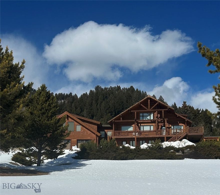 Great opportunity to own a classic Montana log home overlooking Hebgen Lake with incredible views. This 4 bedroom log home has that great log home feel along with the timber frame addition attached with a man cave over the large garage. Sitting on 2 lots, .884 acres, the property rises up to the home location providing an expansive lake view off the large south facing deck. Inside has that cozy log home feel with a large rock fireplace and a loft bedroom with bath. The main floor bath is all tiled with double sinks, tiled shower and a larger jetted tub. The kitchen has solid counter tops, nice appliances and plenty of storage. Topping off the main floor is the man cave which is bright with large windows for the lake view and a built-in bar with sink, wine cooler and an island for entertaining. This is set up to be a great tv room, with a 1/2 bath and has a professional pool table that stays. The walk out basement adds a lot more useable space with 2 more bedrooms (non-conforming) a full bath and 2 comfortable dens and a laundry room.  The garage below the man cave is 1080 sq ft and can accommodate 3 vehicles with additional storage and is heated. Yellowstone Holiday Resort is just below on Hebgen Lake and provides boat slips and boat launching making it very convenient for all your lake activities. This will be somebody's dream home. Short term rentals are not allowed by County Zoning.