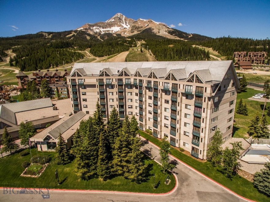 Welcome to your mountain escape in the heart of Big Sky! This beautifully situated 1BR/2BA condo on the 3rd floor of the Shoshone Condo Hotel offers stunning views of the trees and surrounding mountains—just steps from the slopes with true ski-in/ski-out access. Located at the base of Lone Peak in Big Sky Resort, this full-service condo-hotel puts you at the center of world-class skiing, hiking, biking, and mountain adventure.
The unit comfortably sleeps six with a private (king sized bed) bedroom, two full bathrooms, a Murphy bed, and a pull-out couch in the living room—perfect for families or guests. Enjoy a full kitchen, cozy fireplace, and the convenience of being fully furnished and rental-ready.  Shoshone offers resort-style amenities including a heated pool, hot tub, sauna, fitness center, hair and nail salon, room service, and valet parking—ideal for relaxing after a day on the mountain. Whether you're looking for a personal getaway, vacation rental income, or both, this property is a solid investment in one of the most sought-after destinations in the Rockies.  Big Sky is quickly becoming one of the premier year-round mountain resorts in the U.S., with the largest skiing terrain in America, a charming village, golf, fishing, and close proximity to Yellowstone National Park.  Don’t miss your chance to own a piece of Big Sky magic!