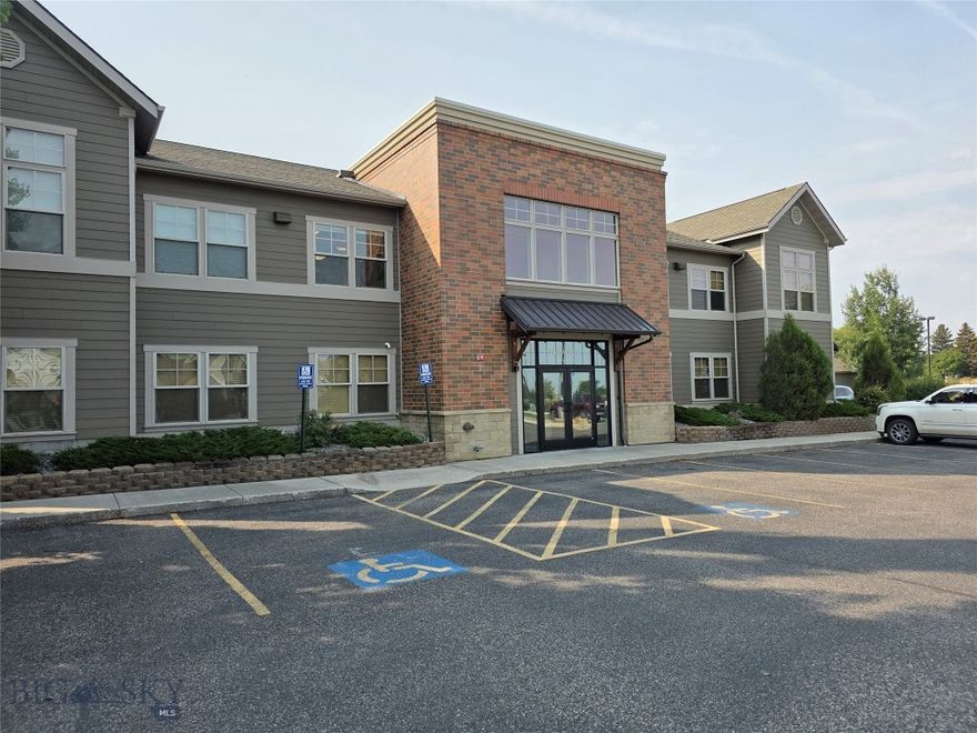 Attractive ground-floor office suite featuring 8 private offices surrounding a spacious conference room area. Flexible layout ideal for professional, educational, or collaborative use. Easily accessible location on the desirable south side of Bozeman.