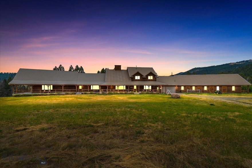 The Ranch at Lois Lake is pure beauty, making it truly a rare find! 2,290± acres of gently rolling terrain provide some of the most captivating views of Montana found in the area. This spectacular lifestyle property offers recreational opportunities including hunting, fishing, equestrian benefits, and an indoor riding arena over 12,800SqFt. Along with additional outdoor buildings that are great for storage. The home boasts 10,000+/- square feet of living space, natural light, a magnificent stone fireplace, multiple living rooms, wrap around porch, and mudroom. 5 bedrooms and 4 1/2 bathrooms in the main house as well as complete kitchen, 2 full baths and 4 bedrooms in the bunkhouse provide great space for you and your guests. The focal point of the home is the large great room with vaulted ceilings and exposed wood beams. A stunning dining room and open kitchen complement each other with design that makes the atmosphere warm and inviting. This property borders Forest Service and State lands. The land provides exceptional water resources, including live water creeks, 30 + acre Lois Lake, and historic water rights. The property is protected by a conservation easement with Montana Land Reliance that will insure privacy and limited development. Come see and experience the mountain lifestyle, serenity, and comfort The Ranch at Lois Lake offers. Properties in this valley rarely come on the market so call your real estate professional to see it today.
