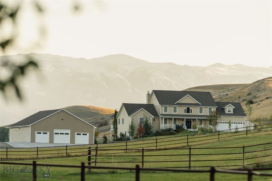 Running River Ranchette is a rare Montana offering where refined country living meets true recreational opportunity. Set against the breathtaking backdrop of the Beartooth Mountain Range, this meticulously maintained property delivers the kind of lifestyle most only dream about—privacy, functionality, and direct access to the outdoors.
The custom-built home is thoughtfully designed to capture both comfort and scenery, featuring expansive windows, inviting living spaces, and seamless access to outdoor entertaining areas. Step out onto the deck or patio and take in unobstructed views, whether you’re enjoying your morning coffee or winding down in the evening beside the built-in grill and hot tub. Every angle of this property reminds you why Montana living is so special.
A standout feature of the ranchette is the impressive, newly constructed shop. With generous square footage, tall ceilings, and multiple overhead doors, it easily accommodates trucks, trailers, tractors, and recreational equipment. The interior is clean, bright, and fully finished, with in-floor radiant heat and a dedicated mechanical room—making it a comfortable, year-round workspace as well as premium storage. A large concrete apron surrounds the building, offering additional room for parking and maneuverability.
The land itself is equally appealing, with open pasture, established fencing, and space ready for horses or livestock. Multiple pens and shelters are already in place, allowing a seamless transition for equestrian or agricultural use. Wildlife is frequently seen throughout the property, enhancing the true Montana experience right out your back door.
With nearby access to exceptional fly fishing, hunting opportunities, and endless recreation, Running River Ranchette strikes the perfect balance between convenience and seclusion. Whether you’re looking for a full-time residence, a recreational retreat, or a turnkey small ranch setup, this property is built to perform and designed to​​‌​​​​‌​‌​​​​‌​​‌​​​​‌‌ impress.