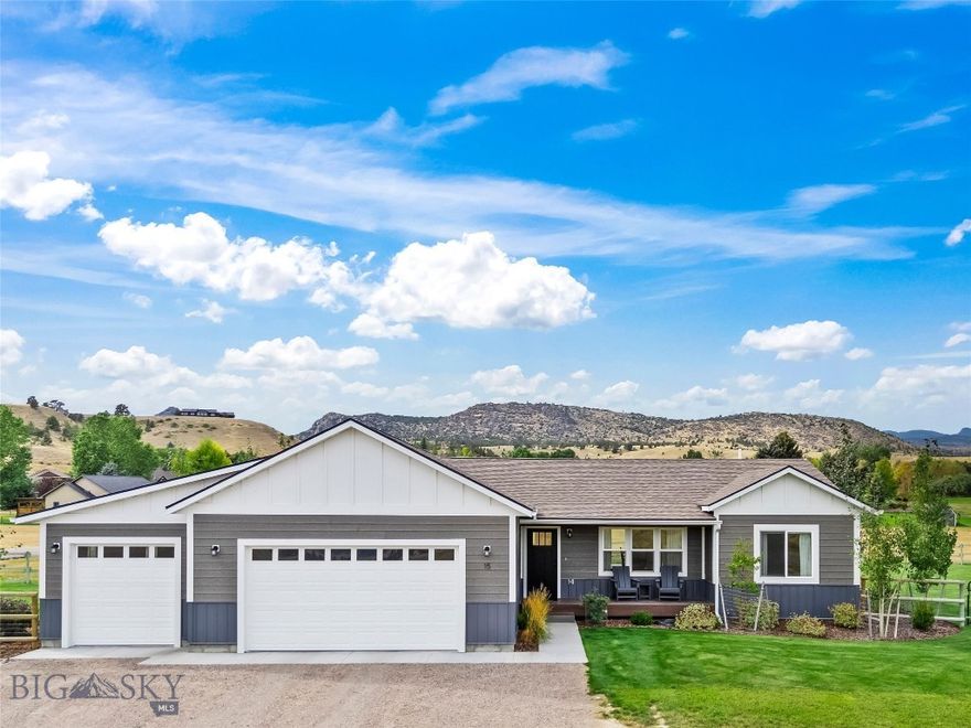 Welcome to this stunning turn-key 3 bed, 2 bath home offering 1,695 sq ft of thoughtfully designed living space on a spacious 0.816-acre lot in the desirable Valley Garden Golf Village. Step inside to find beautiful walnut hardwood floors and an open, bright living area that feels warm and inviting. The kitchen is a chef’s delight, featuring granite countertops, soft-close cabinetry, and plenty of room for entertaining. The luxurious primary suite includes a free-standing soaking tub, tile shower, double vanity, and private toilet room, with walk-in closet. Two additional guest bedrooms share a full bath with tub. Practicality meets comfort with a mudroom off the garage complete with laundry, utility sink, and storage. The oversized 3-car garage includes built-in storage and even a dedicated fly-tying area. Outdoor living is equally impressive, with professional landscaping by Dusty Wagner, maintenance-free decking, a covered front porch, and a fenced yard perfect for pets or kids. Forced air heating and central air ensure year-round comfort. Located in the quaint town of Ennis, Montana, this home places you in the heart of the Madison Valley, known for world-class fly fishing, hunting, and outdoor recreation. Ennis offers a welcoming small-town community with shops, restaurants, and schools all while still being within easy reach of Bozeman, Yellowstone, and surrounding public lands.