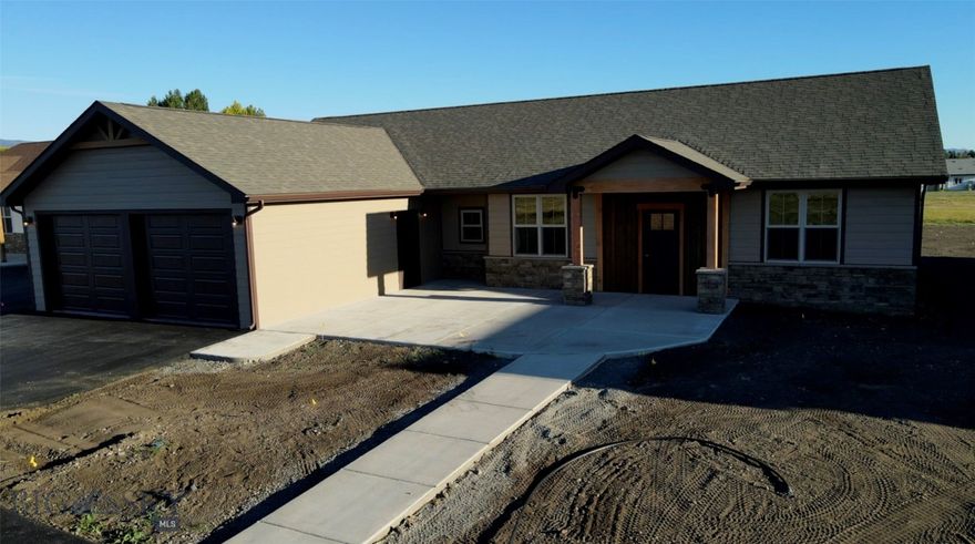 Step into your dream home, featuring an inviting open concept layout ideal for both entertaining and everyday comfort. This newly built home features 3 bedrooms,  spacious and bright, perfect for family and guests.
2.5 bathrooms, conveniently designed for modern living. Oversized garage with plenty of space for vehicles and all your storage needs. Located in the picturesque town of Deer Lodge, this thoughtfully designed home offers a blend of modern amenities and a warm community feel.