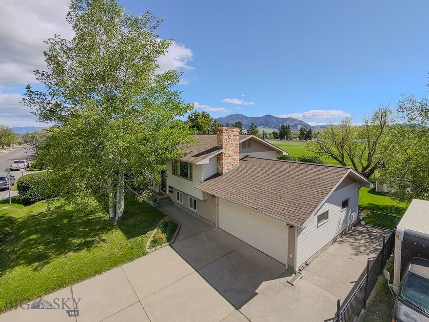 This split entry home is close to the schools and shopping. The spacious upper level welcomes entertaining friends, family and guests. Enjoy the outdoors year around from the wonderful trex deck that faces to the east for the morning sunshine and shades you from the summer sun. The bedrooms are large and the lower bathroom has been totally remodeled. You will find that there are two kitchens in the home. One up and one down There is ample parking with the extra wide driveway. This home could use some updating to truly bring it to today's looks. The backyard backs up to open space that the Bozeman School district owns. Home is situated close to schools and downtown Bozeman. The downstairs was used as an apartment for a family member.  It does have its own entry. The only thing that was shared was the laundry area.