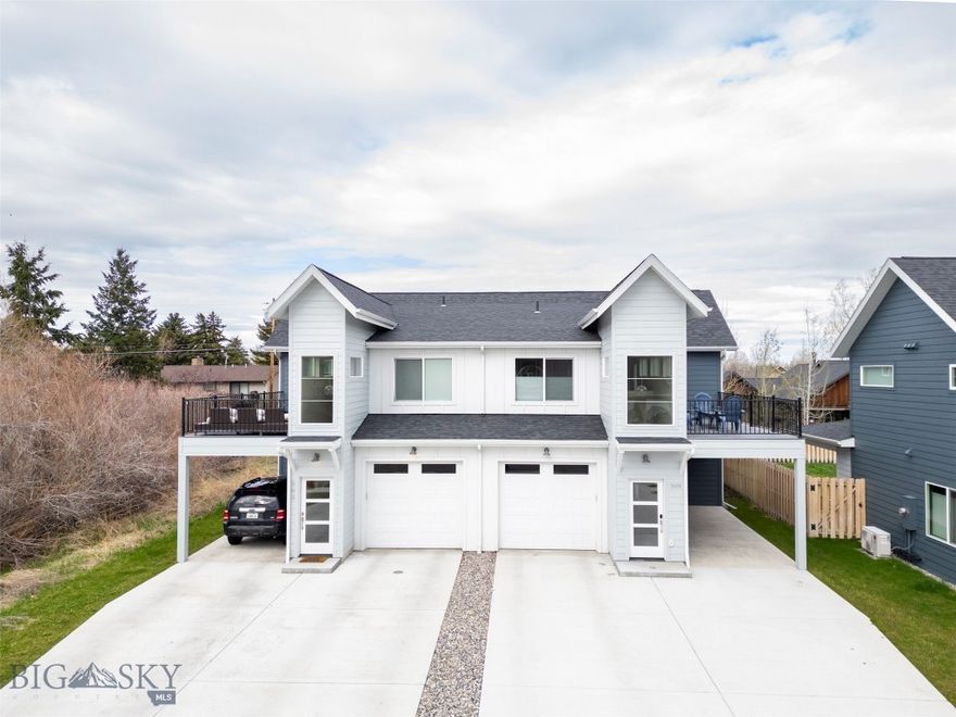 Welcome to this beautifully upgraded townhome that combines modern features and freshness throughout. With 1,851 sq ft of space, this home offers a practical layout with a main-level office and an open-concept design connecting the kitchen, dining, and living areas. Upstairs, you'll find a roomy primary bedroom with an attached beautiful bathroom and walk in closet. You will also find two additional bedrooms with walk in closets, bathroom, and a lovely deck perfect for outdoor relaxation. Enjoy stylish LVT flooring, quartz countertops, and tile flooring in the bathrooms throughout the home. Stay comfortable with a water softener, reverse osmosis system, and mini-split air conditioning units in each bedroom. Outside, you'll appreciate the well-kept landscaping and fenced yard, long driveway for ample parking.  Experience modern living at it's best!
