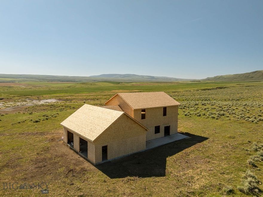 Own 611 deeded acres plus a 640 acre state lease, totaling over 1,250 private Montana acres of space, seclusion, and potential. Parcel 1: 20 acres featuring a 2 bedroom, 2 bath home with exterior construction complete. Parcel 2: 140 acres with a 4 bedroom, 3 bath modern farmhouse style home, also completed to exterior finish and ready for your personal touch inside. Parcels 3–5: 451 acres of rolling pastureland, recreation, or future development opportunities. State Lease: 640 adjacent acres accessible only through deeded land, ensuring privacy and controlled access. Existing well is 45 GPM shared with neighboring property, ongoing NRCS development for an additional well and pipeline system. This property offers exceptional potential for ranching, investment, or creating a legacy estate. Seller financing available, call listing agent for details. Info deemed reliable but not guaranteed. Buyer and buyer’s agent to verify all information.
