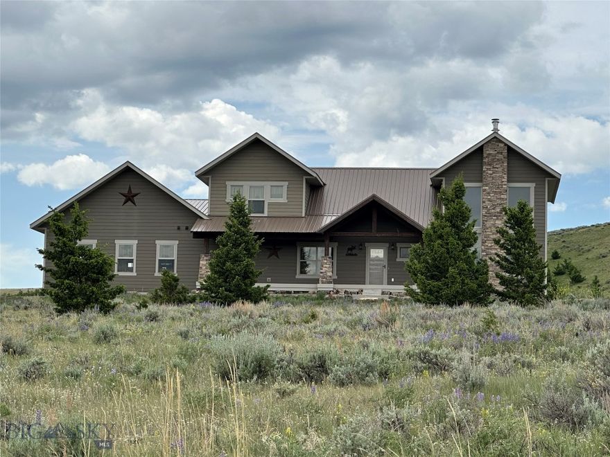 This Meagher County beauty is nestled in the mountains with views of the Big Belts, Castles, & Crazies. the property borders a section of State land to the south. The custom home was built by Jesse Lee Custom Homes from Whitefish, MT and features granite counter tops, beautiful wood floors, gorgeous post and beam covered porches, a wood fired energy star rated soap stone wood stove, and so much more. The home is heated and cooled with a geothermal heat pump system that is extremely energy efficient. This keeps the energy bills very low. The home has fiber optic internet as well. The gorgeous setting and stunning home are a true piece of Montana paradise. Meagher County is well known for all of the outdoor recreation it has to offer. Big game hunting, fishing, trail riding, snowmobiling, skiing, hiking, and so much more.  Just 25 miles away you can soak at the local hot springs.  Bozeman Yellowstone International Airport is only an hour drive from the property.
