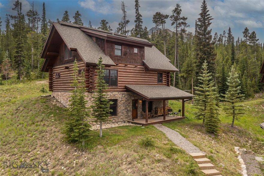 Exquisite Powder Ridge Cabin with Unparalleled Ski Access and Timeless Mountain Elegance.

Set within the coveted Powder Ridge enclave, 10 Rose Bud Loop is a masterfully furnished and tastefully remodeled alpine retreat offering rare, true ski-in/ski-out access to Big Sky Resort. Perfectly positioned on the uphill perimeter of Rose Bud Loop, this residence enjoys a private, wooded backdrop and sweeping east- and north-facing vistas that capture Montana’s ever-changing light. Step directly in from the Bozeman Trail and ski out to the White Otter Lift—placing legendary slopes literally at your doorstep.

The sought-after Ponderosa floor plan spans three thoughtfully designed levels and approximately 2,567± square feet. Four generous bedrooms and three well-appointed bathrooms provide both privacy and comfort for extended family or two smaller groups. The open-concept great room—anchored by a striking fireplace—offers a warm and inviting space to gather after a day of alpine adventure, while refined finishes, curated furnishings, and recent updates create a sophisticated yet relaxed mountain ambiance. A detached one-car garage offers secure storage for vehicles and gear, ensuring a seamless transition from travel to recreation.

From this exceptional vantage point, the best of Montana’s year-round lifestyle is within effortless reach. In just 10 minutes, arrive at the One&Only Moonlight Basin Resort, the only U.S.-based property from this iconic luxury brand. In 25 minutes, indulge at Montage Big Sky, a world-class destination offering elevated dining, spa experiences, and curated events. Within an hour, explore the iconic landscapes of Yellowstone National Park, or stroll the boutiques, galleries, and restaurants of historic downtown Bozeman. Bozeman Yellowstone International Airport is also just an hour away, ensuring convenient access in every season.

Whether envisioned as a primary residence, private family getaway, or investment property, 10 Rose Bud Loop delivers the rare combination of location, luxury, and lifestyle. Here, privacy meets convenience, and adventure meets refinement—inviting you to experience the pinnacle of Big Sky living.