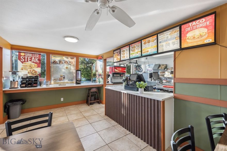 Here's an exciting opportunity to own a thriving Taco Time franchise in beautiful Anaconda, Montana! Located in the heart of Anaconda, this Taco Time restaurant has been serving delicious and fresh Mexican-inspired cuisine for years. The franchise is well-established and has a loyal customer base, making it an excellent investment for anyone looking to enter the restaurant industry or expand their existing portfolio. The restaurant is conveniently located in a high-traffic area, making it easily accessible to both locals and visitors. The restaurant features ample seating, a clean and modern interior, and a welcoming atmosphere that keeps customers coming back. As a Taco Time franchisee, you'll have access to a proven business model, comprehensive training, and ongoing support from a dedicated team of experts. The franchise is known for its high-quality ingredients, efficient operations, and excellent customer service, which have all contributed to its success. This is an excellent opportunity for anyone looking to own a turn key business in a growing market. With the support of the Taco Time brand, you can take this already-successful franchise to the next level and continue to build a strong reputation in the Anaconda community. Don't miss out on this exciting opportunity to own a Taco Time franchise in Anaconda, Montana.