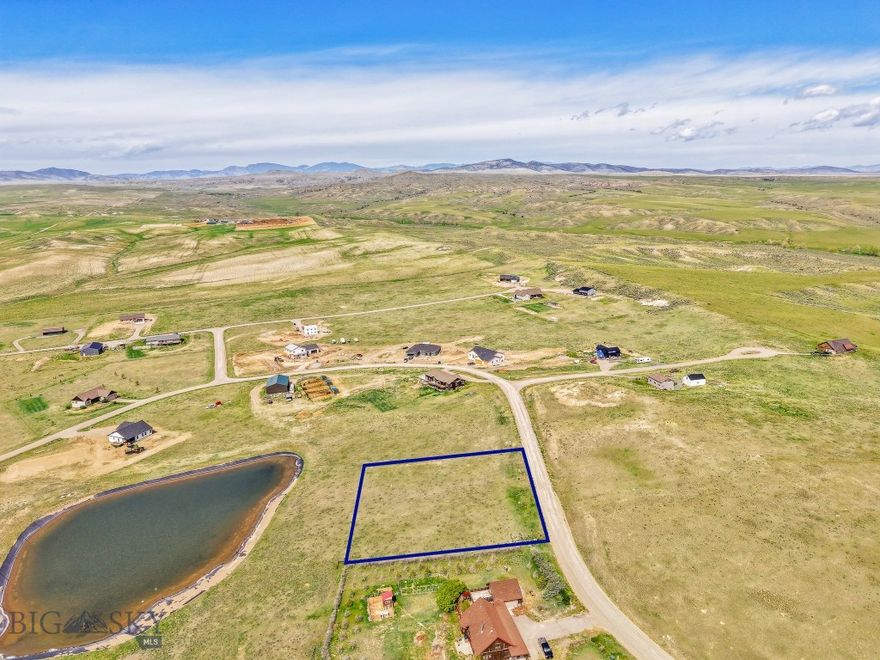 This 1.01 acre vacant lot is ready for your dream home with beautiful views!  It is one of the best lots available in Mountain Vista Estates as the pond is just beyond the backyard. In the Three Forks school district, it's only 10 miles from downtown Three Forks, 35 minutes to Bozeman Yellowstone Airport, and 45 minutes to downtown Bozeman. Copper City trailhead is a short 20 minutes drive where 17+/- miles of trails await you to bike, hike, or run.