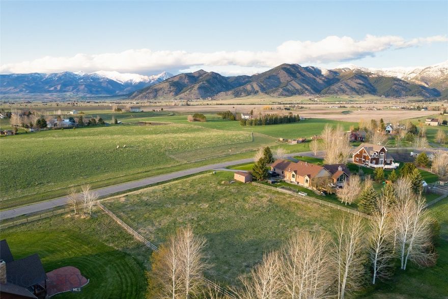 An incredible opportunity to become part of the well-established Spirit Hills Subdivision. This is one of only a few remaining undeveloped lots in this desirable North Bozeman neighborhood—and arguably one of the very best. The views are truly stunning, featuring unobstructed panoramas of the Bridger Mountains, protected by the larger tracts of land just across the street.

Spirit Hills offers the perfect balance of privacy and convenience. Enjoy close proximity to some of Bozeman’s most sought-after trailheads, including Sypes Canyon, Middle Cottonwood, and the iconic “M” Trail, along with easy access to the East Gallatin River. For those drawn to a country club lifestyle, Riverside Country Club is just down the road, offering golf, tennis, pickleball, swimming, and dining.

This exceptional lot provides the ideal combination of neighborhood community and elbow room, open space and breathtaking views—all just 10 minutes from downtown Bozeman’s dining and amenities. A rare opportunity to build your dream home in one of Bozeman’s most established and scenic neighborhoods.