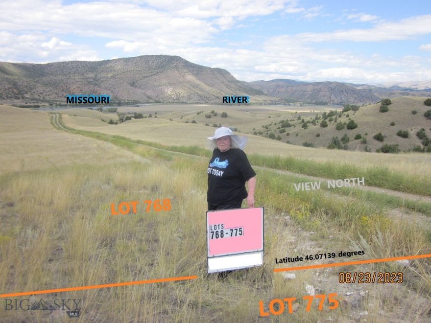 Lot 768 of 9.6 acres is located only ½ mi hike northeast of State PUBLIC LANDS along the Missouri River for hiking, wildlife watching, migratory bird watching, hunting, & fishing as an OUTDOOR RECREATION PARADISE; driving only 3.5 miles puts one at a Fairweather Fishing Access boat/raft launch site & picnic area such that one may put a raft in upriver in the Headwaters State Park & raft down to this point amongst pelicans, ducks, geese, & osprey, bald eagles, & golden eagles.  Avid fishermen can legally fish all up & down the river below the highwater line. Retired Fish, Wildlife & Parks biologist claims there are 750 head of elk in the Horseshoe Hills to the east. Lot has river views. This lot adjoins Lot 775 which is also for sale, both being square configuration preferred by most buyers compared to long-narrow rectangular configuration of many 10-acre lots in Ponderosa Pines Ranch. Both of these have year ‘round access & easy cabin/home building sites. Average elevation of only 4,160’ is 300 vertical feet lower than the INTERNATIONAL AIRPORT in Belgrade only 50 min drive away, meaning snow accumulation is significantly less;  Interstate 90 is only 30 min drive away. Access with a 4x4 is year ‘round & building site choices are many. Naturally-occurring conifer trees line the draws where antelope & whitetail deer seek cover & hide their young. Wildlife pictures shown provide a cross section look at multiple species. Covenants exist but are no longer enforced with disbanding of property owners association approx 2010. Property tax was $616 in 2022, about $300 of which includes a RID to pay County back for paving main access road leading from the interstate. Electrical grid hookup is within 2 lots away. SELLER PREFERS CASH but will consider owner financing w/SUFFICIENT:  down payment, interest rate, monthly payment amount, & lump sum payoff within 5 years. For buyers that want to explore on their own, recommend buying a 3’x4’ black & white map of Ponderosa Pines for less than $10 at Selby’s Bozeman, Belgrade UPS, or Main St Office Three Forks for general navigation there, then print & take last picture for more detailed local navigation. Listing Broker/Professional Land Surveyor is willing to meet with Buyers or Realtors in Belgrade to explain optimum use of GPS coordinates. To research lot via Google Earth use the common boundary between Lot 768 & Lot 775 at access road, coordinates being 46.07143,-111.40491 degrees.decimaldegrees.