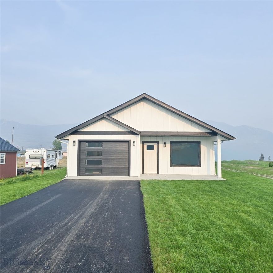 Welcome to 3749 S Wyoming St, a stunning new-build 3-bedroom, 2-bathroom home in the heart of Butte’s desirable Flats. This modern 1,340 sq ft residence, set on a spacious 6,000 sq ft lot, blends contemporary elegance with the bold, historic charm of the “Richest Hill on Earth.” Upon entering, step into a light-filled and open concept living space with a seamless flow, perfect for entertaining or cozy nights. The modern kitchen features sleek granite countertops and ample cabinetry, ideal for home chefs. Retreat to a spacious master bedroom with a private en-suite bathroom, equipped with a beautifully tiled walk-in shower and generous walk-in closet, designed for comfort and style. Relax with the comfort of central air conditioning and heating throughout the home. Enjoy two bathrooms with high-end fixtures, a convenient one-car garage, and a solid-top driveway for easy maintenance. The beautifully landscaped lot boasts lush grass and an underground sprinkler system, offering a perfect backdrop for outdoor activities or future customization.
Nestled in the Flats, this home offers a quiet, community-oriented vibe with level, walkable terrain. Just one block from Holmes Avenue and minutes from Harrison Avenue’s shopping, dining, and St. James Healthcare, convenience is at your doorstep. You will love the proximity to top schools like Butte High School (0.9 miles), West Elementary (1.1 miles), and Butte Central Catholic Schools. A short walk will take you to Stodden Park for outdoor activities.
Embrace Butte’s vibrant heritage with easy access to the World Museum of Mining, Berkeley Pit, and Our Lady of the Rockies statue, all while enjoying the modern comforts of this meticulously crafted home. Perfect for those seeking a blend of history, community, and contemporary living in Montana’s iconic landscape.
Schedule your showing today and discover why 3740 S Wyoming St is the perfect place to call home!
Home is now complete, come and see!