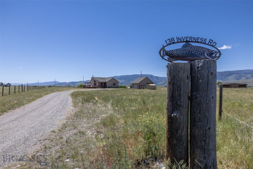 The Ultimate Montana Dream — Two Newer Homes, Horse Property, and Unmatched Absaroka Views

If you’ve been searching for the perfect Montana retreat — breathtaking mountain views, wide-open acreage, income potential, and unmatched access to the outdoors — this 20-acre property delivers it all. With two newer homes, no zoning, legal short-term rental approval, and a location just across from 360 acres of state land for hunting, this is a rare opportunity to own a true Montana legacy property.

Situated between the north entrance of Yellowstone National Park, downtown artsy Livingston, and the legendary Yellowstone River, you’ll be surrounded by endless recreation and scenery. The seller has literally stepped out of work calls to retrieve an elk from across the street — that’s how close the wildlife is here.

138 Inverness
This A-frame style home was designed to capture sweeping Absaroka Range views through its dramatic wall of windows. Inside, you’ll find a cozy great room anchored by a floor-to-ceiling fireplace with a woodstove insert. The remodeled kitchen features new appliances and countertops, while fresh carpet runs throughout. The single bath was thoughtfully reconfigured to create a beautiful primary ensuite. One front bedroom offers flexible use without a closet, while the second serves as a charming bunkroom. Step outside to a patio with a pergola, an outdoor kitchen, and a hot tub area — perfect for evenings under the stars. The property also includes a small horse stable/tack area and a 1-car garage.

8 Black Hawk
Positioned at the corner of the acreage, this single-level home was newly built and offers 3 bedrooms, 2 baths, and modern finishes. Currently rented to a long-term tenant, it provides immediate income potential. A shed adds extra storage for your gear.

Why You’ll Love It Here
• 20 acres fenced for horses
• Legal short-term rental and income from both homes
• Directly across from state land for hunting and recreation
• Unobstructed mountain views in every direction
• Easy access to Yellowstone National Park, Livingston’s art scene, and the Yellowstone River

This property blends the best of Montana’s rugged beauty with income opportunities and multigenerational living potential. Whether you envision a family compound, a hunting basecamp, or an investment with built-in tenants, this is a chance to make the Montana dream your reality.