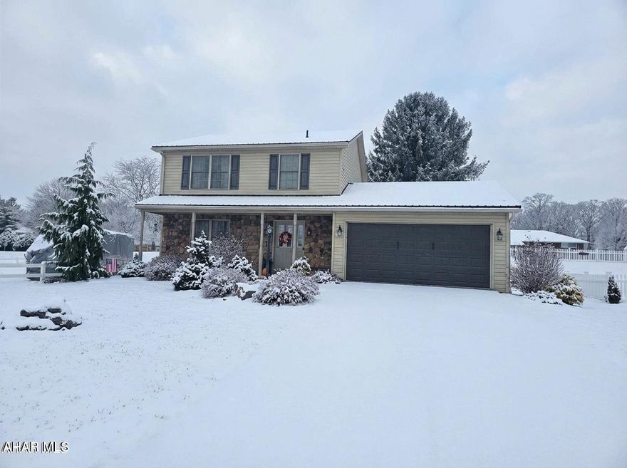 Location Location!!! This gorgeous two story home in Edge wood Acers is ready  for you to unpack your bags!!! New roof, new furnace with Ac. New carpet throughout was installed on 11/24/25. This 3 bed 1.5 bath has a nice open floor plan with plenty of natural light. The laundry is on the second floor to make life easier . The basement has a new drop ceiling and fresh paint, it has been plumbed for another bathroom if needed. This space is great for entertaining or a great place for the kids to play. The yard is large with a patio off the dining room for those great family parties. Call me today this home will not last long!!!