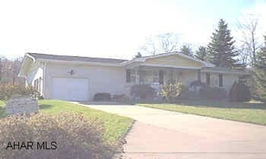 Beautiful white brick rancher in excellent condition!   QUALITY BUILT!!   Hardwood floors/carpet, eat-in-kichen, large bedrooms, 1.5 BA, finished garage/family room.  Full basement could be finished into 3rd bedroom and family room.  Logan Township Sewer, Well, 3 Zone Gas Hot Water Heat, bomb shelter/fruit cellar.*********PLEASE TAKE OFF SHOES AND LOCK DOORS.***********
