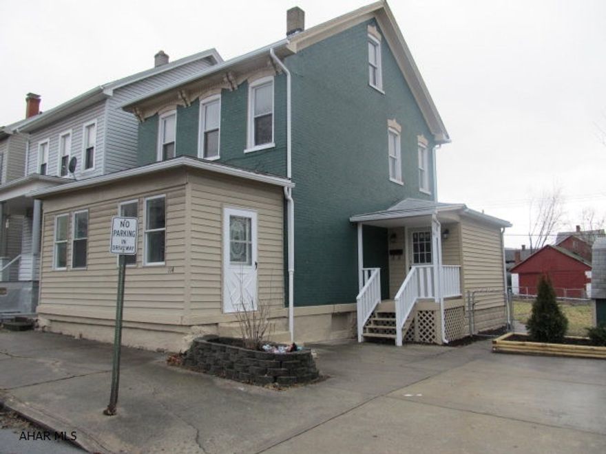 All newly renovated home with new paint, kitchen ,bath & flooring.3 bedrooms plus additional attic space. Double lot with fence, off street drive way and shed.