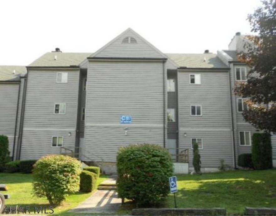 Studio with loft, sleeps 6, fully furnished.  Nice wooded view off balcony.  Electric system is breakers.  $255/mo dues include use of indoor & outdoor pools, hottub, tennis court, outside maintenance & trash removal.    Sq ft & taxes per tax card - buyer to verify sq ft & taxes.  J-479