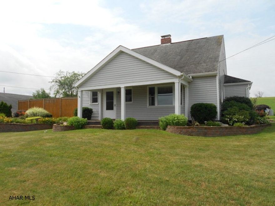 Cape Cod with outdoor living space - pool with wrap around deck and privacy fencing. Detached 24 x 40 garage with 15 x 15 addition. Has heat, water, cable and electric. House has a completely new kitchen never used. Main floor bedroom and laundry. Family room has a bar. House can be heated with the Harmon pellet stove in basement. Must take a tour to truly appreciate.