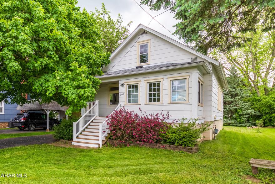 Desirable area! 2 bedrooms, 2 full baths, deck, detached garage. Home was renovated in 2014. Unique feature to this home. Kitchen was updated 2014. Laundry on first floor. Full bath on 1st and 2nd floor. Enjoy summer evenings on your back deck.