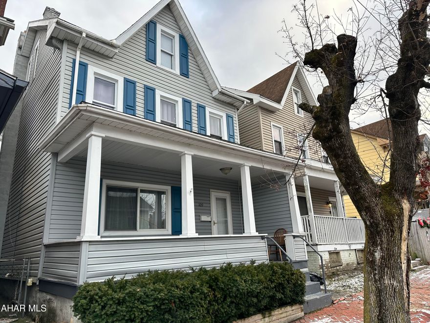 East end area 3 bedroom, 1.5 bath home with many updates. Newer laminate flooring on main level. Main floor laundry and a guest powder room. All appliances convey with this home. Finished 3rd floor with electric heat could be a 4th bedroom. new furnace 11/21, fenced rear yard with shed and off street parking.