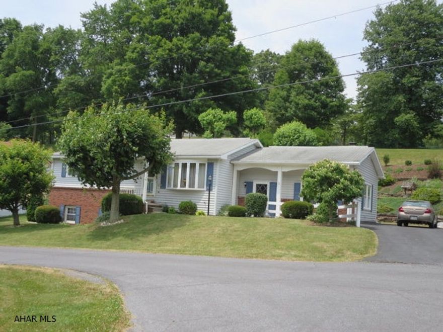 Always popular rancher offers one floor living in nice neighborhood just outside of Bedford Borough. Large main level family room with fireplace, includes large basement family room as well. Central A/C, city water and sewer. Kitchen opens onto large, private deck. Main level laundry room. All appliances included.