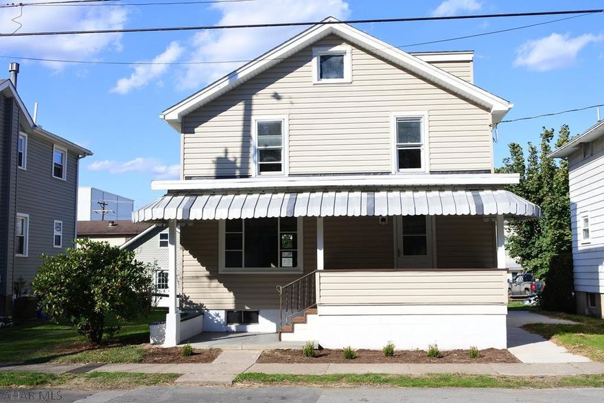 Hollidaysburg Borough. Move right into this Borough home.  Freshly painted, new flooring and updated kitchen and bath.  Nice front porch, new side patio and a flat rear yard.  The shed stays!