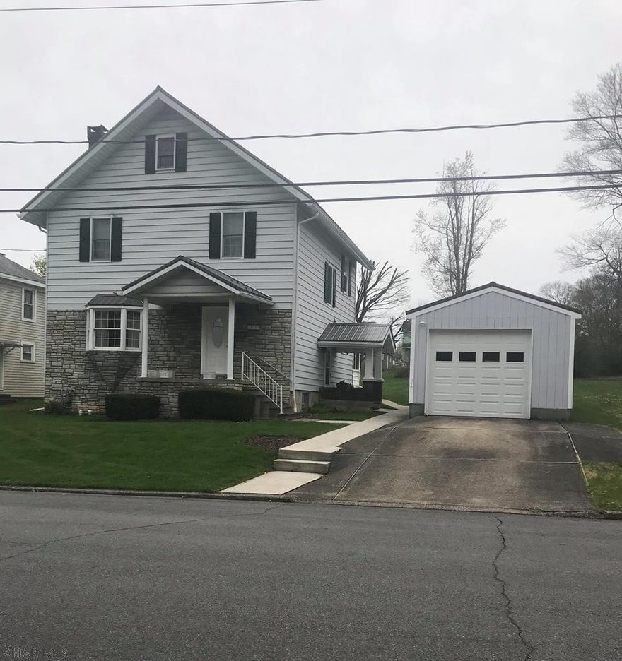 Clean & spacious home in Portage Boro.  4 large bedrooms & 1 full bath.  Beautiful family room with back yard views.  Updated kitchen with breakfast bar & ceramic tile flooring.  One car garage + street parking. Laundry in basement.  70x140 level lot.  New metal roof. All appliances included.  Qualified buyers only.