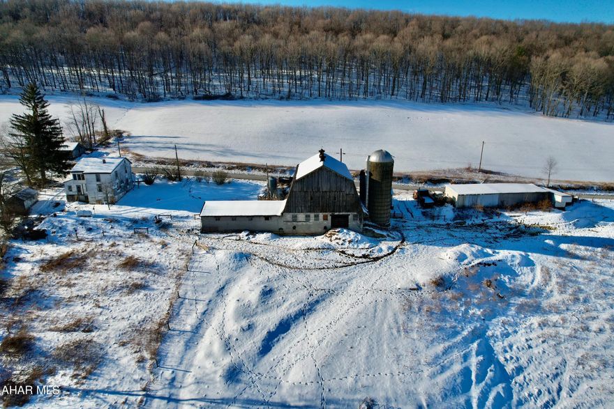 FARMERS, INVESTORS, LOOKING FOR A 180 ACRE ORGANIC FARM HERE IT IS NO CHEMICALS EVER USED IN THE LAST 5 YEARS OF FARMING.. 40 ACRES OF WOODED GROUND AND 140 ACRES OF TILLABLE OR PASTURE GROUND . THIS FARM IS ON A VERY QUIET ROAD AND PICTUREST VIEWS FROM ANYWHERE ON FARM. HUNTING UNLIMTED WITH STATE GAME LANDS IN WALKING DISTANCE . THERE WAS A 198 CLASSWHITE TAIL BUCK TAKEN FROM THIS FARM IN 2025 .DEER AND TURKEYS ARE IN ABUNDANCE. 3/4 ACRE FRESH WATER POND AND STREAM. WATER WAS TESTED AND IS EXCELLANT . PLEASE BOOK A SHOWING?