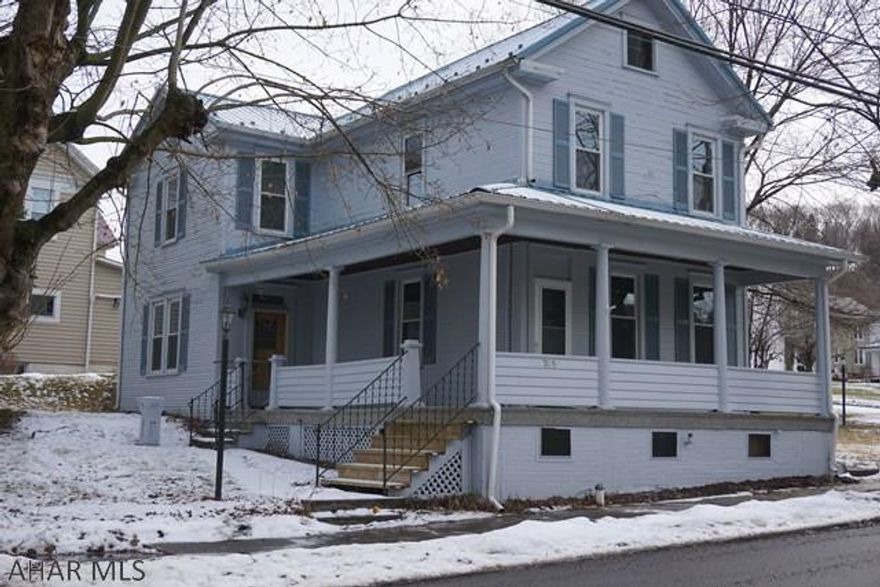 Large home with off street parking in the borough of Williamsburg. First floor features laundry/half bathroom and a spacious living room with a gas fireplace. Kitchen features lots of storage space in hardwood wood cabinets and an eat-in breakfast bar. On the second floor holds a unique room layout with a full bathroom, 3 bedrooms with a 4th room optional as a playroom, office or even another bedroom.