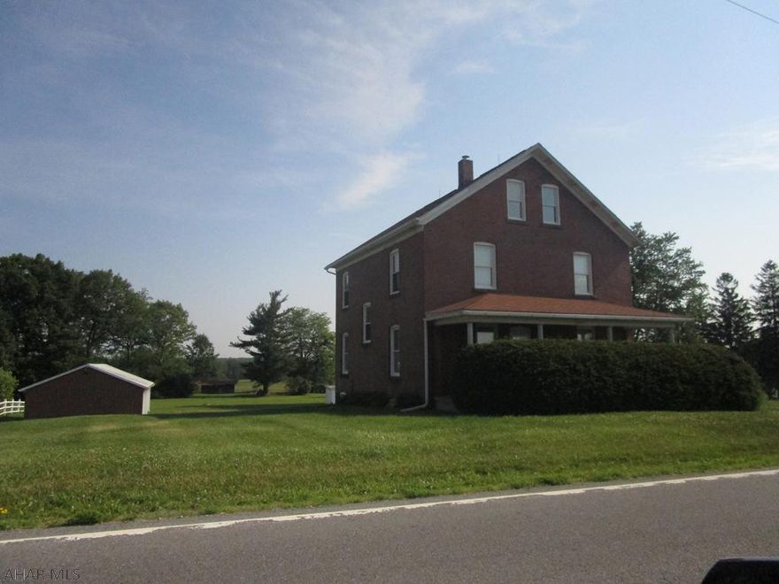 Well maintained brick two story home featuring 3 bedrooms and 1.75 baths. Oil and coal heat with newer oil boiler and 150 amp breakers. Pole type detached garage with paved drive.  Within a few minutes of Rock Run Rec Area and Prince Gallitzin State Park.