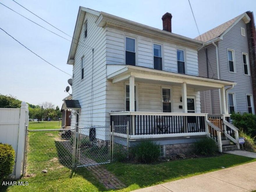 Completely remodeled, 3 bedroom, 1.5 bath home in Bellwood Borough, only blocks from the school! The attention to detail is shown throughout this house. New shed, new flooring throughout, updated electrical, new back deck, complete fenced in yard. Ample storage. Come see the possibilities of this beautiful home!